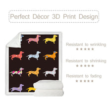 Charger l&#39;image dans la galerie, Fleecey Doxie Throw-Furbaby Friends Gifts