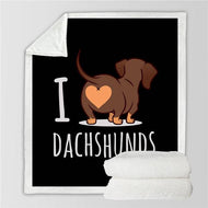 Fleecey Doxie Throw-Furbaby Friends Gifts
