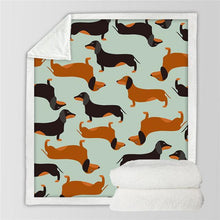 Load image into Gallery viewer, Fleecey Doxie Throw-Furbaby Friends Gifts