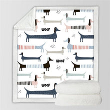 Load image into Gallery viewer, Fleecey Doxie Throw-Furbaby Friends Gifts
