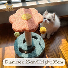 Cargar imagen en el visor de la galería, Flowering Cat Tree Tower/ Scratching Post-Furbaby Friends Gifts