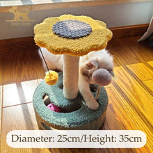 Load image into Gallery viewer, Flowering Cat Tree Tower/ Scratching Post-Furbaby Friends Gifts