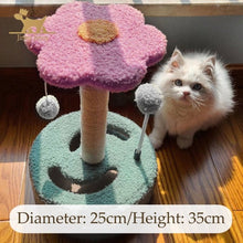 Charger l&#39;image dans la galerie, Flowering Cat Tree Tower/ Scratching Post-Furbaby Friends Gifts