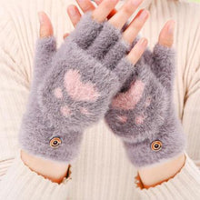 Afbeelding in Gallery-weergave laden, Fluffy Paw Print Mittens-Furbaby Friends Gifts