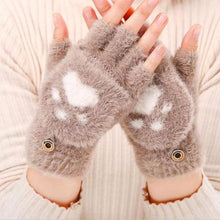 Charger l&#39;image dans la galerie, Fluffy Paw Print Mittens-Furbaby Friends Gifts