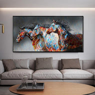 'Freedom' Abstract Canvas Oil Print-Furbaby Friends Gifts