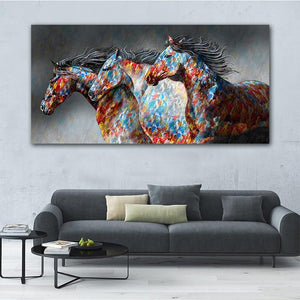 'Freedom' Abstract Canvas Oil Print-Furbaby Friends Gifts