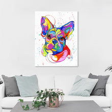Load image into Gallery viewer, French Bulldog Canvas Oil Print-Furbaby Friends Gifts