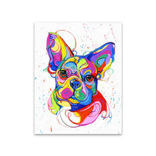 Cargar imagen en el visor de la galería, French Bulldog Canvas Oil Print-Furbaby Friends Gifts