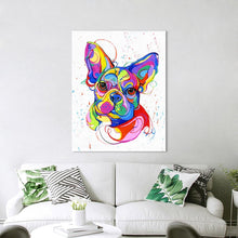 Charger l&#39;image dans la galerie, French Bulldog Canvas Oil Print-Furbaby Friends Gifts