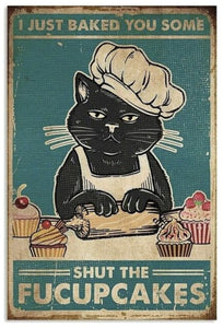 Funny Cat Plaques: Kitchen Collection-Furbaby Friends Gifts