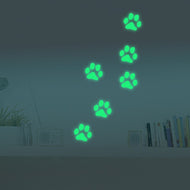 Glow-in-the-Dark Paw Stickers-Furbaby Friends Gifts