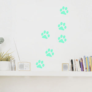 Glow-in-the-Dark Paw Stickers-Furbaby Friends Gifts