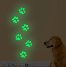 Carregar imagem no visualizador da galeria, Glow-in-the-Dark Paw Stickers-Furbaby Friends Gifts