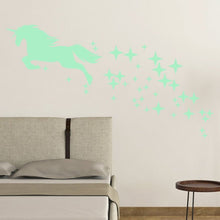Carregar imagem no visualizador da galeria, Glow in the Dark Unicorn &amp; Stars Decal Stickers-Furbaby Friends Gifts