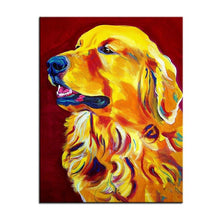 Cargar imagen en el visor de la galería, Golden Retriever Canvas Oil Print-Furbaby Friends Gifts
