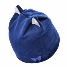 Load image into Gallery viewer, Gorgeous Velvet &amp; Rhinestone Beanie-Furbaby Friends Gifts