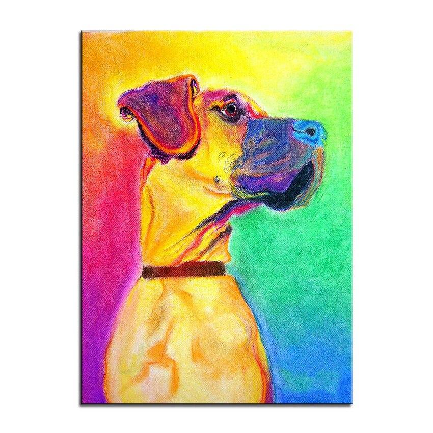 Great Dane Canvas Oil Print-Furbaby Friends Gifts