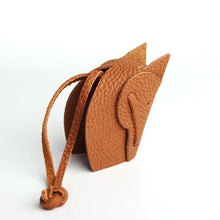 Load image into Gallery viewer, Handmade Leather Horse Head Bag Tassels/ Keychain-Furbaby Friends Gifts