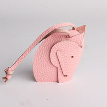 Cargar imagen en el visor de la galería, Handmade Leather Horse Head Bag Tassels/ Keychain-Furbaby Friends Gifts