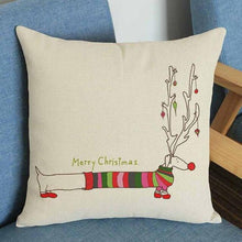 Cargar imagen en el visor de la galería, Have a Doxie Christmas! Cushion Covers-Furbaby Friends Gifts