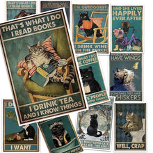 Laden Sie das Bild in den Galerie-Viewer, Hilarious Cat-Themed Postcards (12 Pack)-Furbaby Friends Gifts