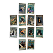 Carregar imagem no visualizador da galeria, Hilarious Cat-Themed Postcards (12 Pack)-Furbaby Friends Gifts