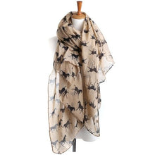 Charger l&#39;image dans la galerie, Horse Print Chiffon Scarf-Furbaby Friends Gifts