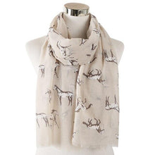 Load image into Gallery viewer, Horse Print Chiffon Scarf-Furbaby Friends Gifts