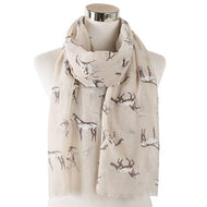 Horse Print Chiffon Scarf-Furbaby Friends Gifts