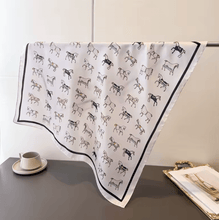 Load image into Gallery viewer, Horse Print Luxurious Silk Scarves-Furbaby Friends Gifts