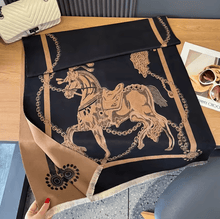 Carica l&#39;immagine nel visualizzatore di Gallery, Horse Print Reversible Winter Cashmere Pashmina Scarves-Furbaby Friends Gifts