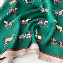 Charger l&#39;image dans la galerie, Horse Print Silk Scarf-Furbaby Friends Gifts