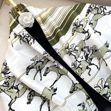 Load image into Gallery viewer, Horse Print Silk Scarf-Furbaby Friends Gifts
