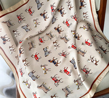 Carica l&#39;immagine nel visualizzatore di Gallery, Horse Print Silk Scarves-Furbaby Friends Gifts