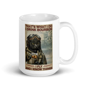 'I Drink Bourbon'... Ceramic Mug-Furbaby Friends Gifts