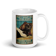 'I Drink Wine & I Know Things'... Ceramic Mug-Furbaby Friends Gifts