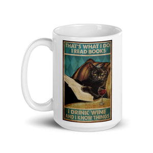 'I Drink Wine & I Know Things'... Ceramic Mug-Furbaby Friends Gifts