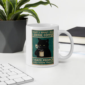 'I Hate People' (Coffee Version) Ceramic Mug-Furbaby Friends Gifts
