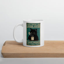 Cargar imagen en el visor de la galería, &#39;I Hate People&#39; (Coffee Version) Ceramic Mug-Furbaby Friends Gifts