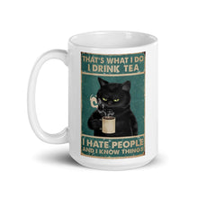 Carregar imagem no visualizador da galeria, &#39;I Hate People&#39; (Tea Version) Ceramic Mug-Furbaby Friends Gifts