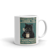 Carregar imagem no visualizador da galeria, &#39;I Hate People&#39; (Tea Version) Ceramic Mug-Furbaby Friends Gifts