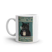 Cargar imagen en el visor de la galería, &#39;I Hate People&#39; (Tea Version) Ceramic Mug-Furbaby Friends Gifts