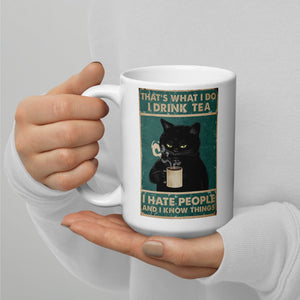 'I Hate People' (Tea Version) Ceramic Mug-Furbaby Friends Gifts