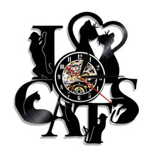 Cargar imagen en el visor de la galería, I Love Cats Wall Clock-Furbaby Friends Gifts