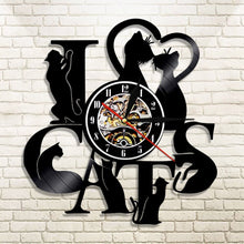 Carica l&#39;immagine nel visualizzatore di Gallery, I Love Cats Wall Clock-Furbaby Friends Gifts