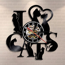 Cargar imagen en el visor de la galería, I Love Cats Wall Clock-Furbaby Friends Gifts