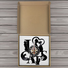 Laden Sie das Bild in den Galerie-Viewer, I Love Cats Wall Clock-Furbaby Friends Gifts