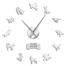 Afbeelding in Gallery-weergave laden, I Love My Dogs Wall Clock-Furbaby Friends Gifts