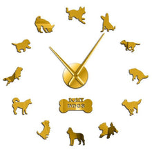 Laden Sie das Bild in den Galerie-Viewer, I Love My Dogs Wall Clock-Furbaby Friends Gifts
